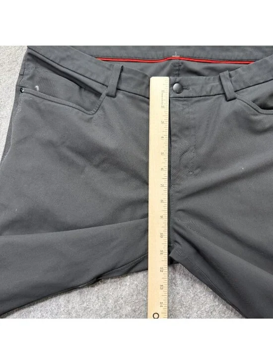 Lululemon ABC 5-Pocket Pants Men 36 x 33 Gray Classic Fit Stretch - Picture 16 of 16